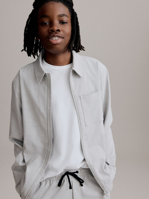 Куртка на молнии для мальчика Next E25-141, Серый