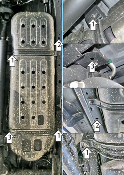 Усиленная защита топливного бака (2 мм, сталь) для Tank 300 2021-, Tank 500 2021- Motodor.73106
