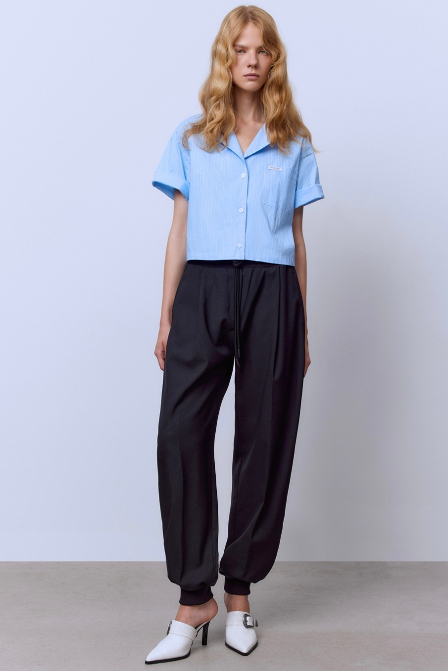 Брюки из итальянской шерсти с манжетами