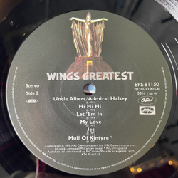 Винтажная виниловая пластинка LP Paul McCartney Wings Greatest Hits (Japan 1978) (Obi) Band On The Run