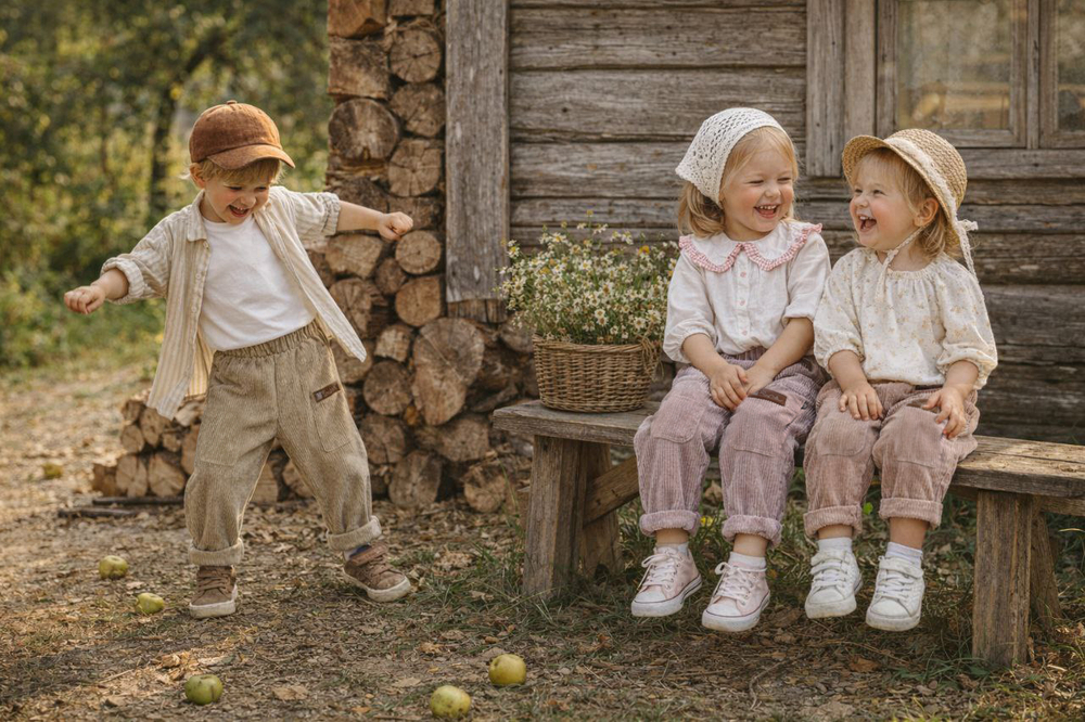 Вельветовые брюки-шаровары Тауп Грей