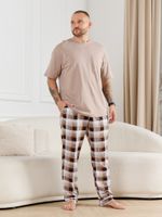 Брюки мужские Тор-1 Виотекс КЛЕТКА КОРИЧНЕВАЯ