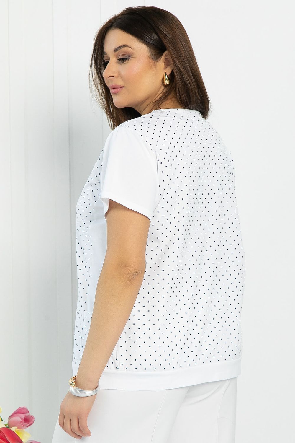 Блуза Ваниль (белая) Б12853-20М LT Collection