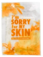 Маска тканевая с лепестками календулы I'm Sorry For My Skin real calendula revitalizing, 23 мл