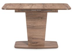 Стол на тумбе Токио-28 120(152)х75х75 дуб табачный / антрацит