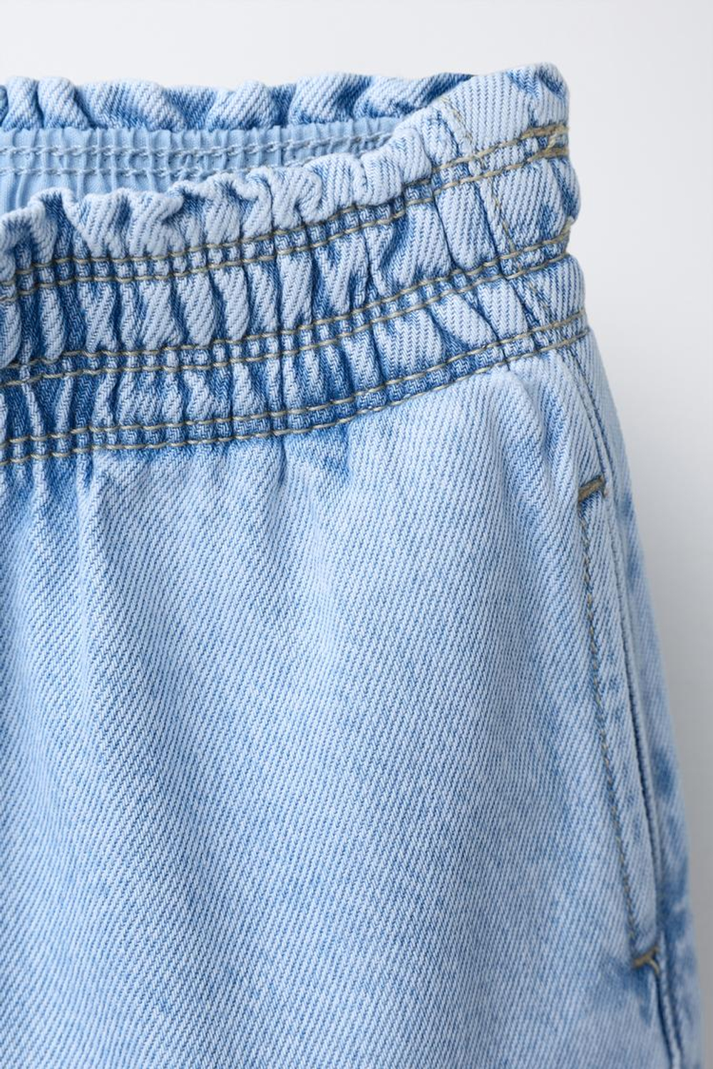 ZARA ДЖИНСЫ WIDE LEG, ГОЛУБОЙ