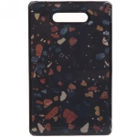 Доска разделочная пластиковая «Stone» 23*37*1см Крошка темная, прямоугольная