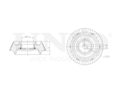 Опора амортизатора передняя UNIO RMP-13094