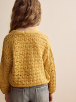 Кардиган вязаный для девочки Next E66-128, Горчичный