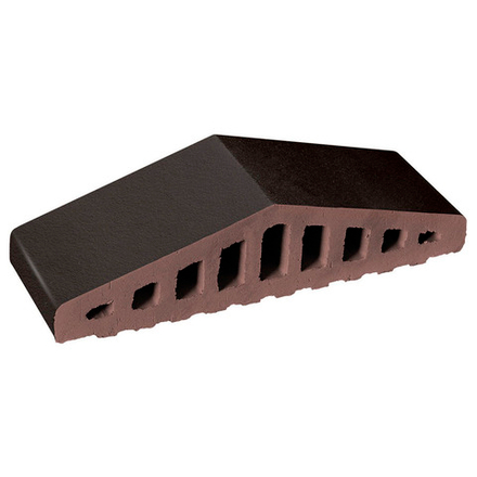 Клинкерный заборный элемент King Klinker, Вулканический черный (18) Volcanic black, 310/250x100x78