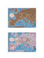 Скретч карта Винные регионы Европы на англ.языке+ Аксессуары