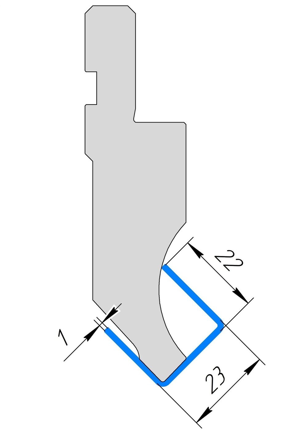 Пуансон AP 1011 88° H66,65 R0,8