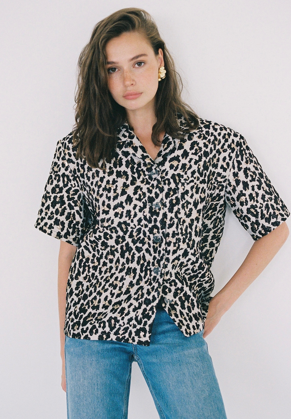 Leopard beige shirt