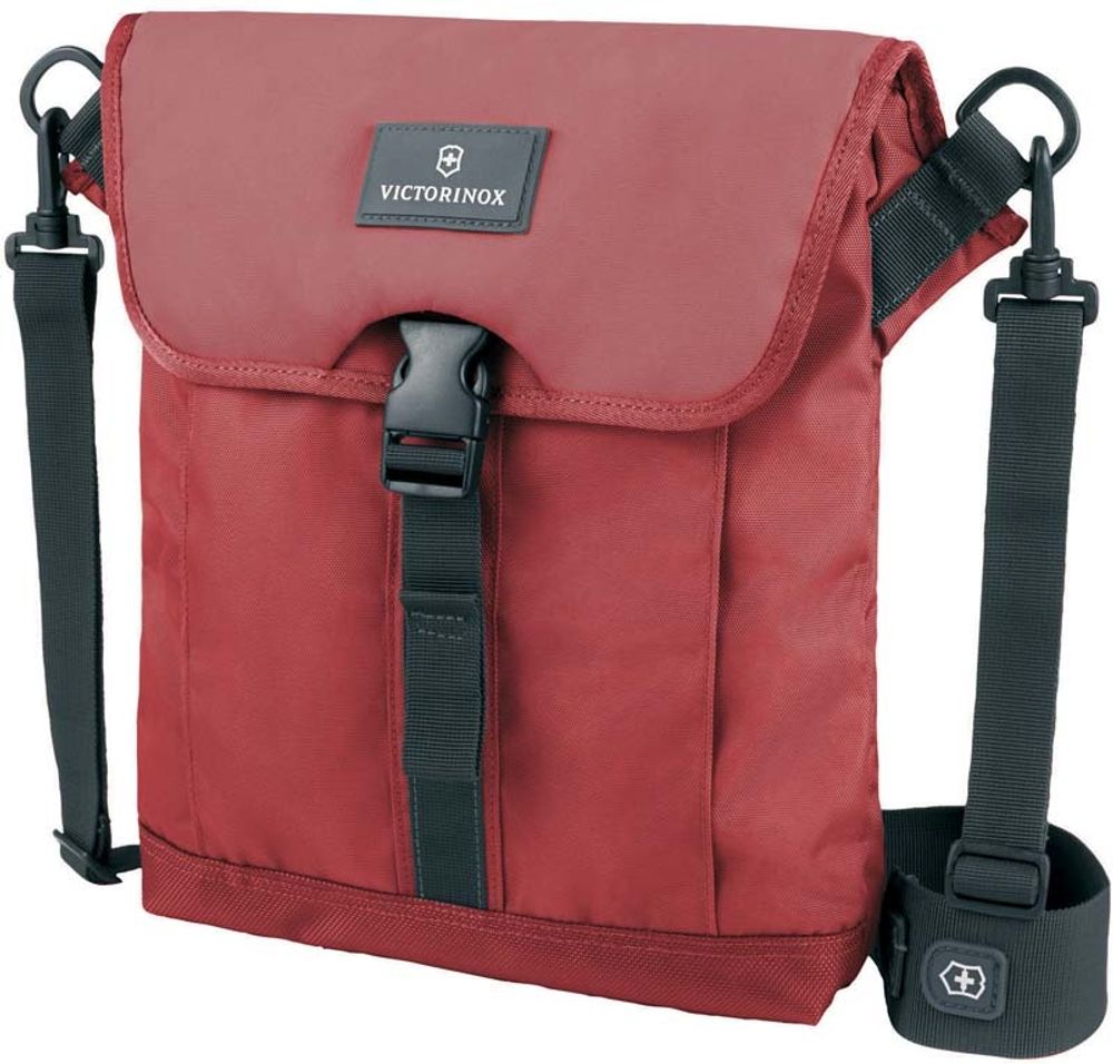 Сумка наплечная VICTORINOX Altmont™ 3.0 Flapover Bag, красная, нейлон Versatek™, 27x6x32 см, 5 л