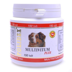 Polidex Multivitum+ Кормовая добавка для собак, 150таб.