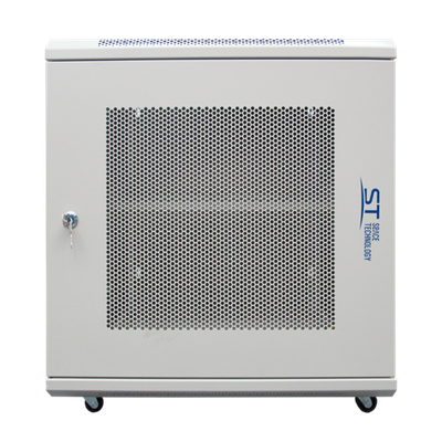 Шкаф телекоммуникационный настенный ST-NCP12U600 (СЕРЫЙ) С ПОЛКОЙ