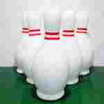 Командная игра "Зорбо - боулинг", зорб ТПУ 2.5*2.5 ,кегля 6 шт 1.5*0.6*0.6 м