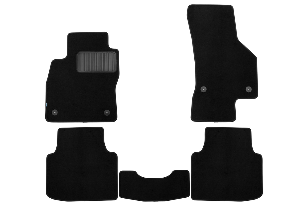 Коврики в салон для SKODA Superb, 2015-2019, 2019-, седан, 5 шт. (текстиль) KLEVER03451822110KH
