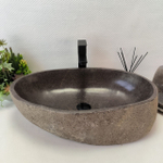 Раковина из речного камня RS-63545 (63*37*16) 0124