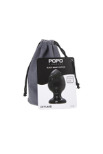 Анальная втулка TOYFA POPO Pleasure Cetus α, PVC, черная, 11,5 см, Ø 6,2 см