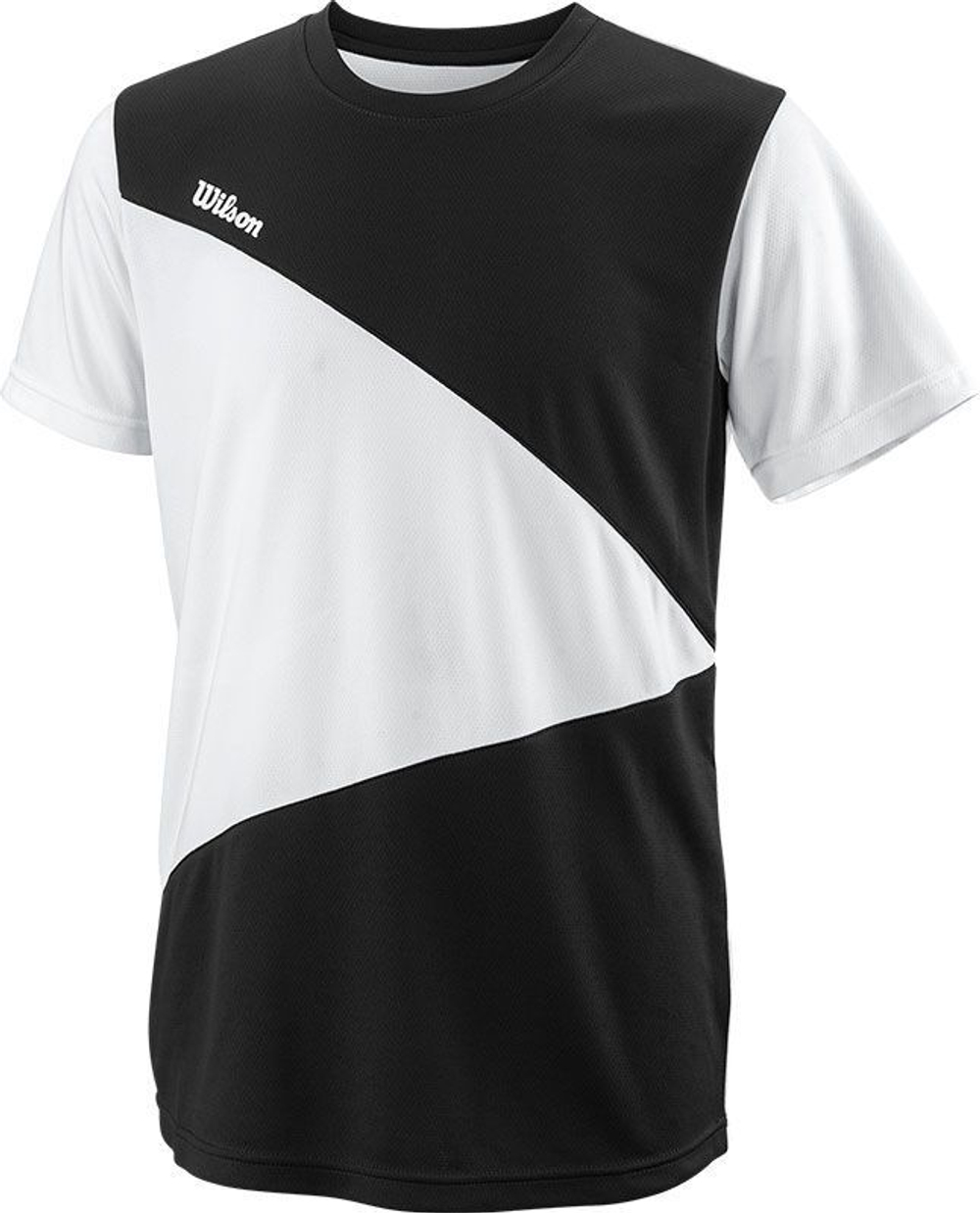 Футболка для мальчика теннисная Wilson Team II Triangle Crew B - black