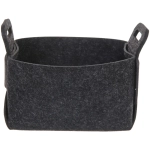 Корзина для хранения войлок 18*15*11 темно-серая