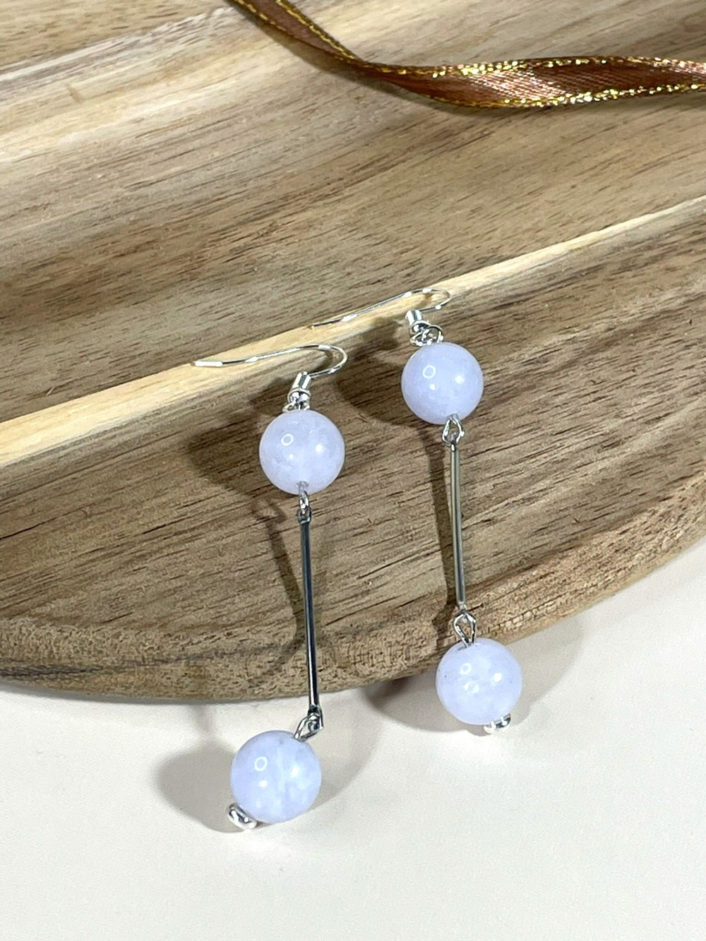 Серьги минимализм с палочкой