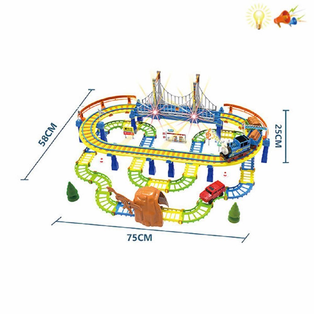 Железная дорога трек двухярусный свет звук (200755104)