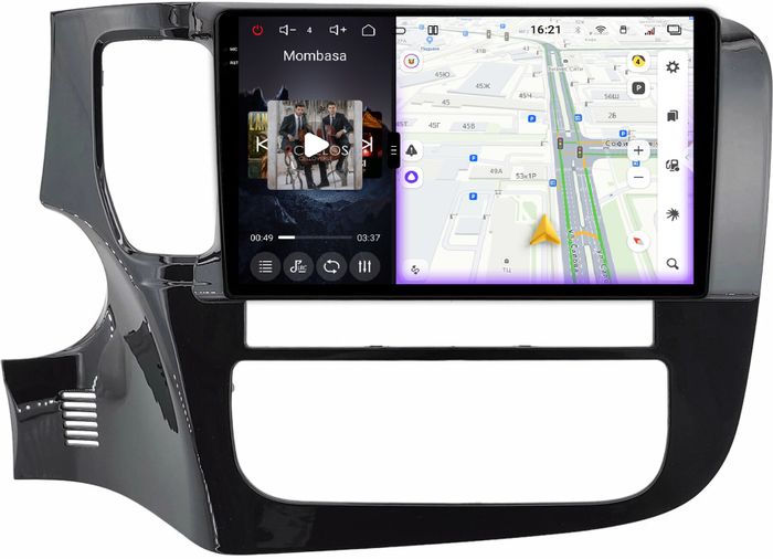 Магнитола для Mitsubishi Outlander 3 2012-2022 (левый руль, рамка 9) - Redpower 85656 PRO/PROmax ТОП звук, 2K QLED, Android 14, Быстрейшая, CarPlay, 4G SIM-слот