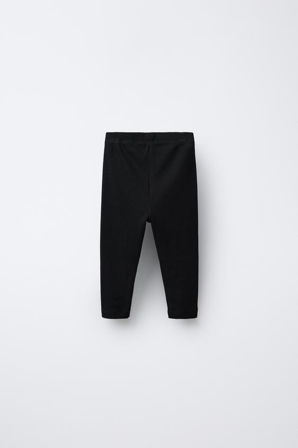 ZARA НАБОР ИЗ ДВУХ ОДНОТОННЫХ ЛЕГИНСОВ, ЧЕРНЫЙ