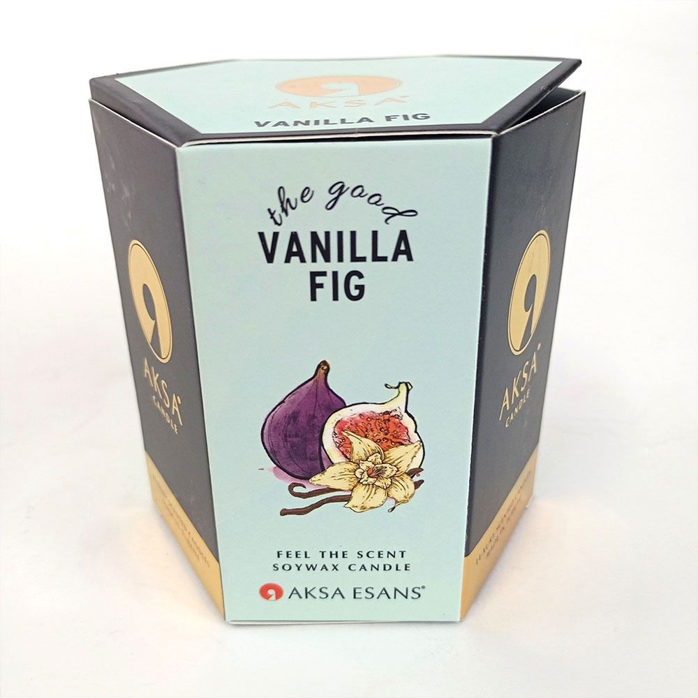Свеча ароматическая ваниль и инжир Aksa