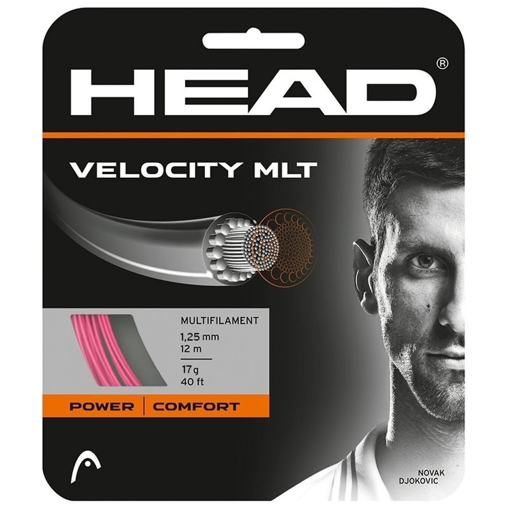 Теннисные струны Head Velocity MLT (12 m) - Розовый