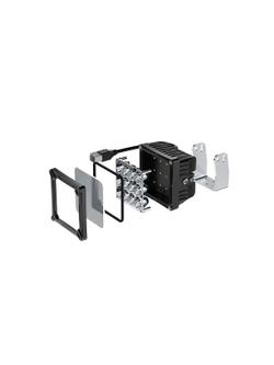 Светодиодные фары комбинированного света AURORA 140x140 мм 120W (комплект 2 шт)