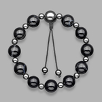 Стильный мужской браслет из натурального агата и гематита "Rico La Cara". AMX006139