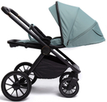 Детская коляска Peppy Monaco 3 в 1 с автокреслом Rise Mint (мятный), рама черная