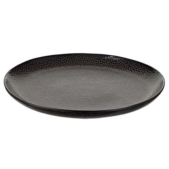 Набор обеденных тарелок dots, D26 см, черные, 2 шт.