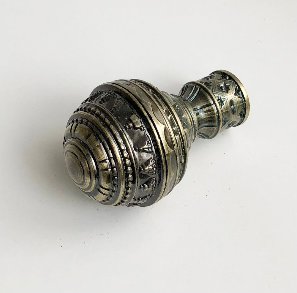 Наконечники "Фаберже" кованых карнизов для штор d16 мм, цвет антик