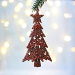 Подвеска «Сказочная ель» 14 см, Янтарь