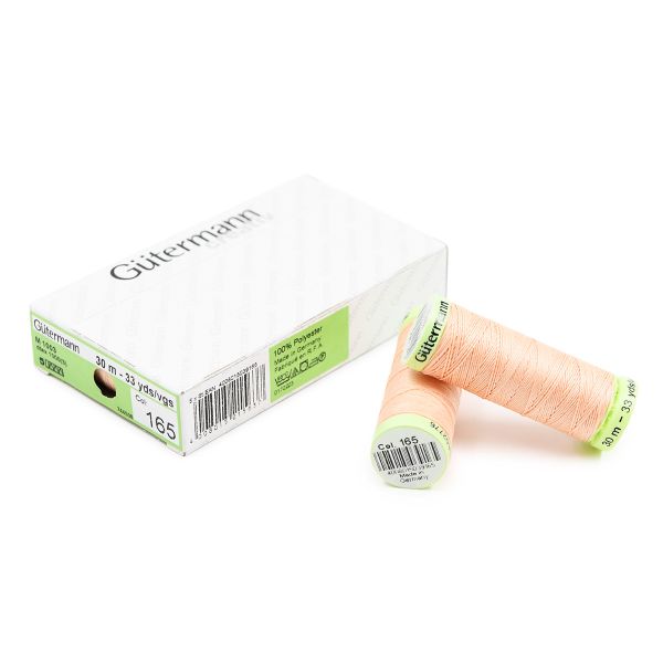 Нитки отделочные Gutermann Top Stitch 30 (30 метров), 5 кат. | 165 жемчужно-персиковый