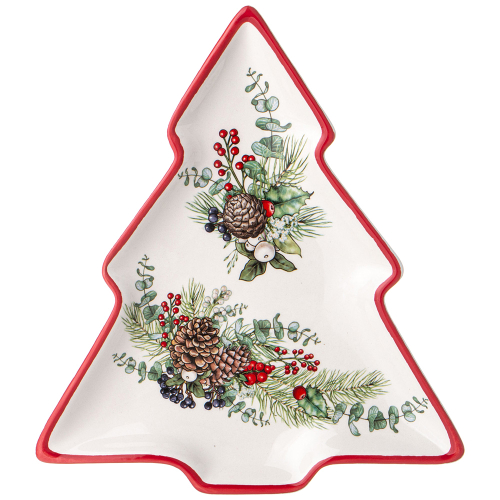 Тарелка в форме елки Agness “Celebration" 23х20.2х2.2см
