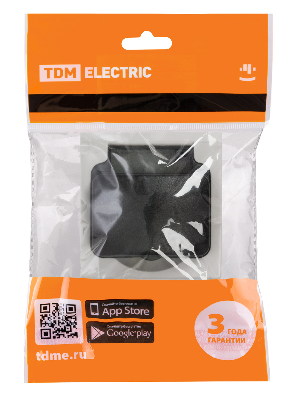 Розетка 2П+З скрытой установки IP54 16А серая "Вуокса" TDM SQ1803-0108
