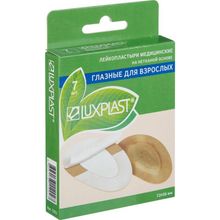 LUXPLAST глазные для взрослых лейкопластыри, 7 шт.