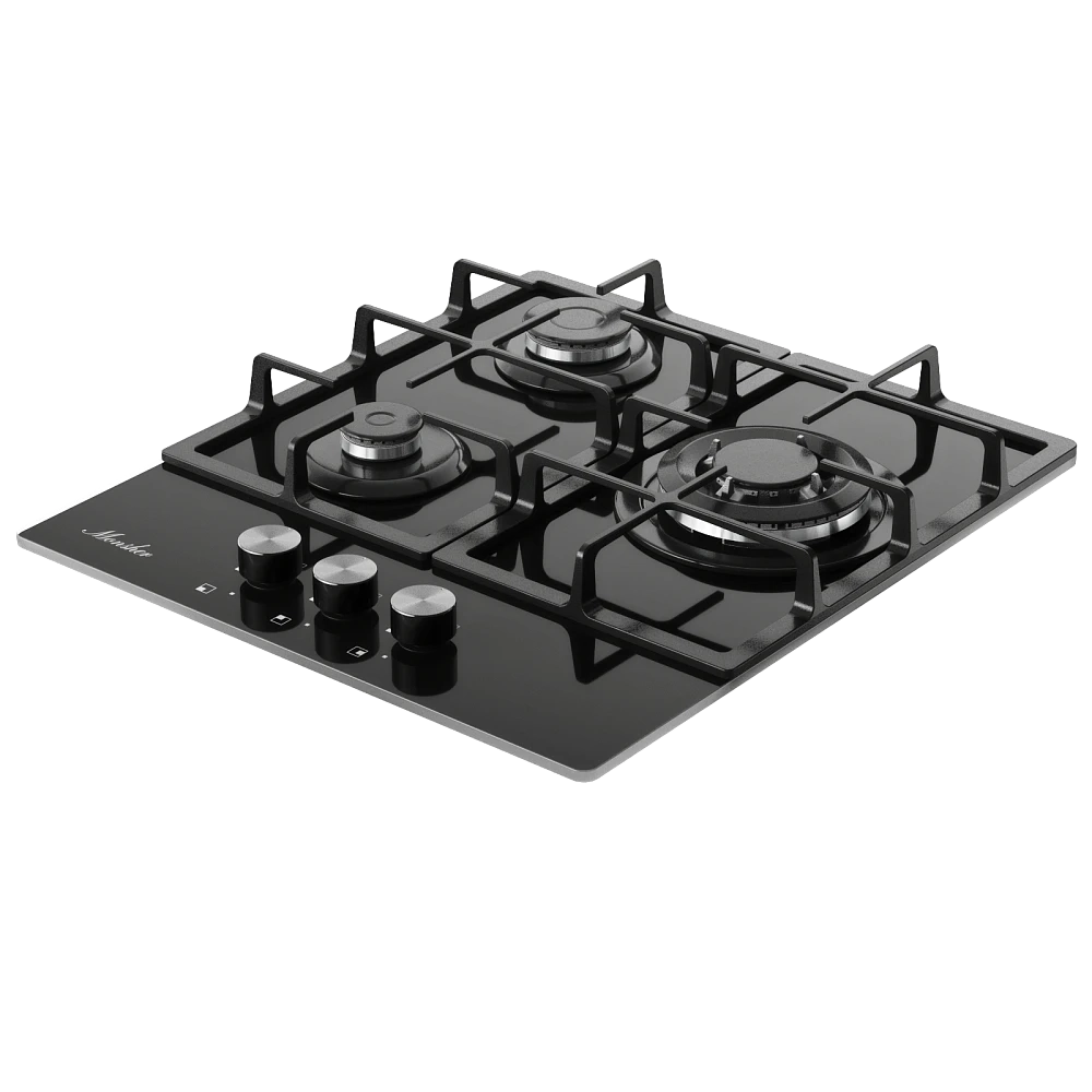 Встраиваемая газовая варочная панель Monsher MGG 43 Noir