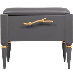 Банкетка Арт mini Серый Голд