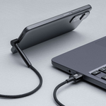 Дата-кабель Stand USB - Type-C, подставка, алюминий, 1м, черный