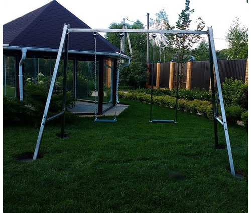 Качели из нержавеющей стали двухместные