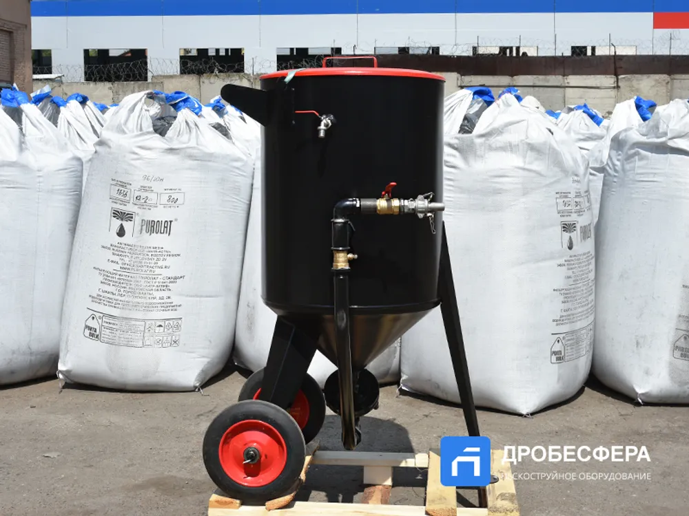 Пескоструйный аппарат PST-PS-200-1 с шиберным дозатором