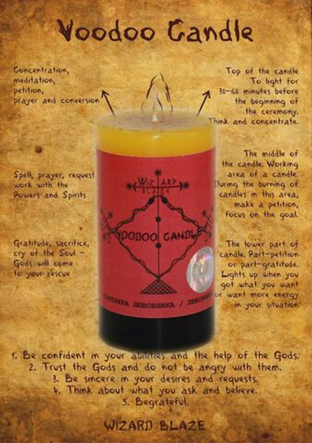 Свеча Вуду Притяжка любовника/любовницы V-06