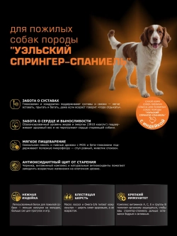 Корм для Уэльский спрингер-спаниель 5+, с индейкой, 3 кг