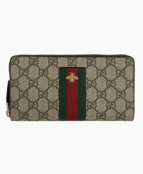 Кошелек на молнии Gucci GG из холщовой ткани Supreme